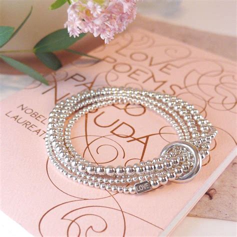 silver bracelet love|yard of love silver bracelet.